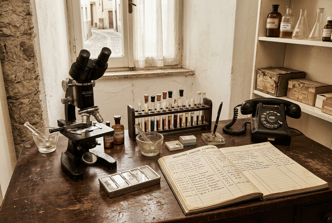 Laboratorio di analisi degli anni '80
