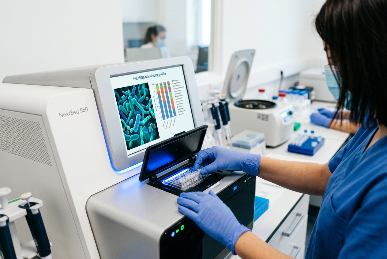 Sequenziamento NGS del microbiota intestinale in laboratorio